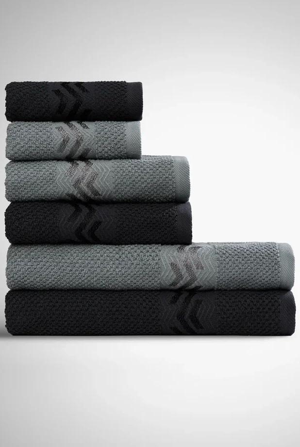Комплект махровых полотенец из 6 штук "Букле"