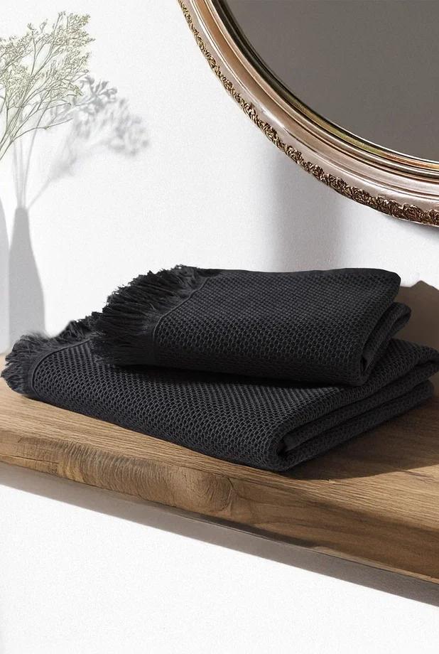 Набор из 2х вафельных полотенец Соты (50х90/70х130)