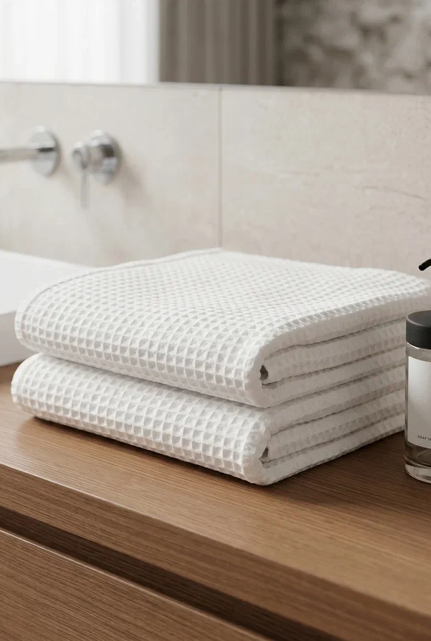 Полотенце вафельное однотонное "СПА" 75х150