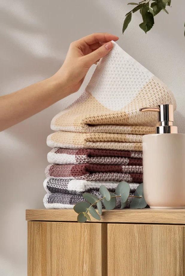 Набор из 6-ти полотенец  Квадро (40*60)