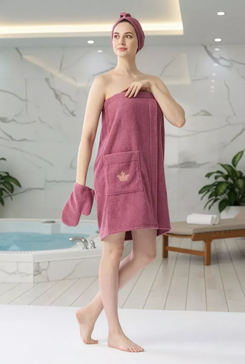 Набор для сауны махровый жен. "Корона" 