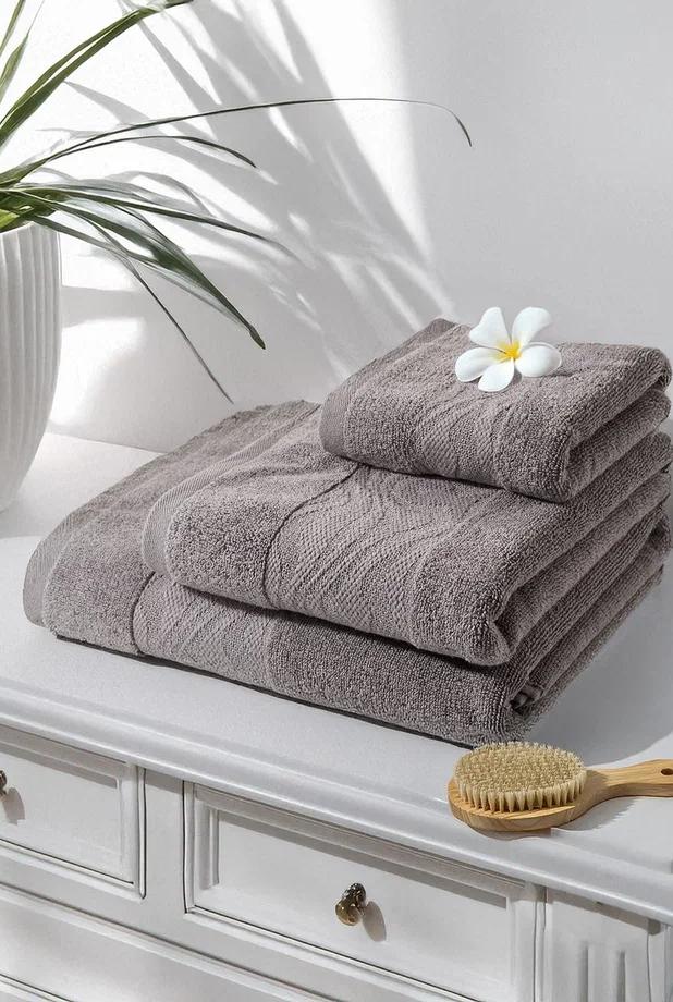 Набор из 3х махровых полотенец Веларио