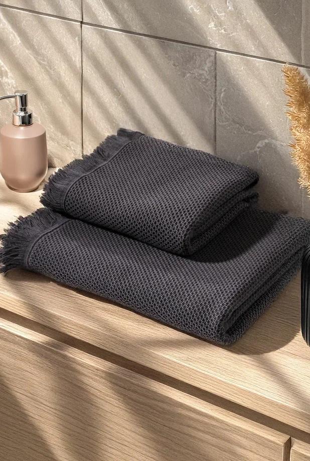 Набор из 2х вафельных полотенец Соты (50х90/70х130)