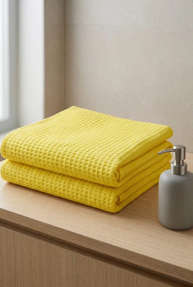 Полотенце вафельное однотонное "СПА" 75х150