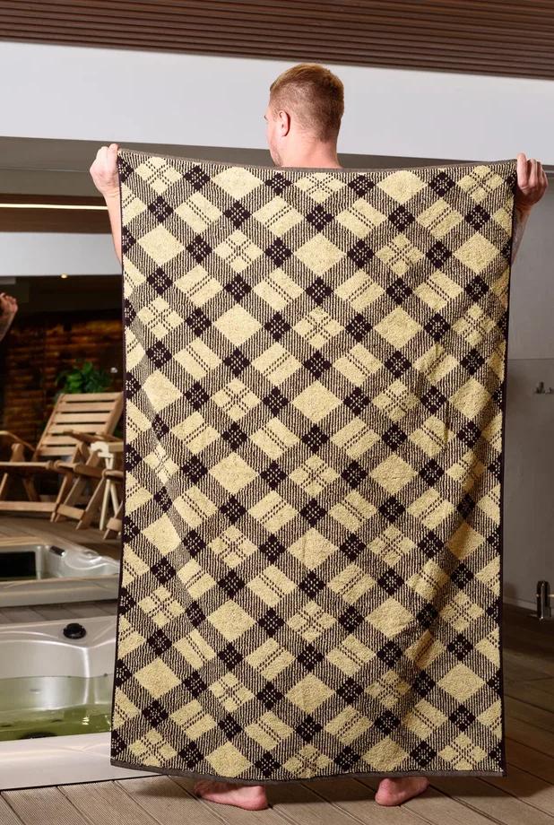 Полотенце махровое Шотландка 100x150