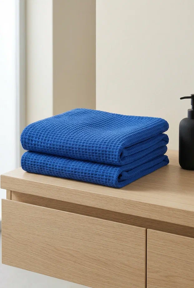 Полотенце вафельное однотонное "СПА" 75х150