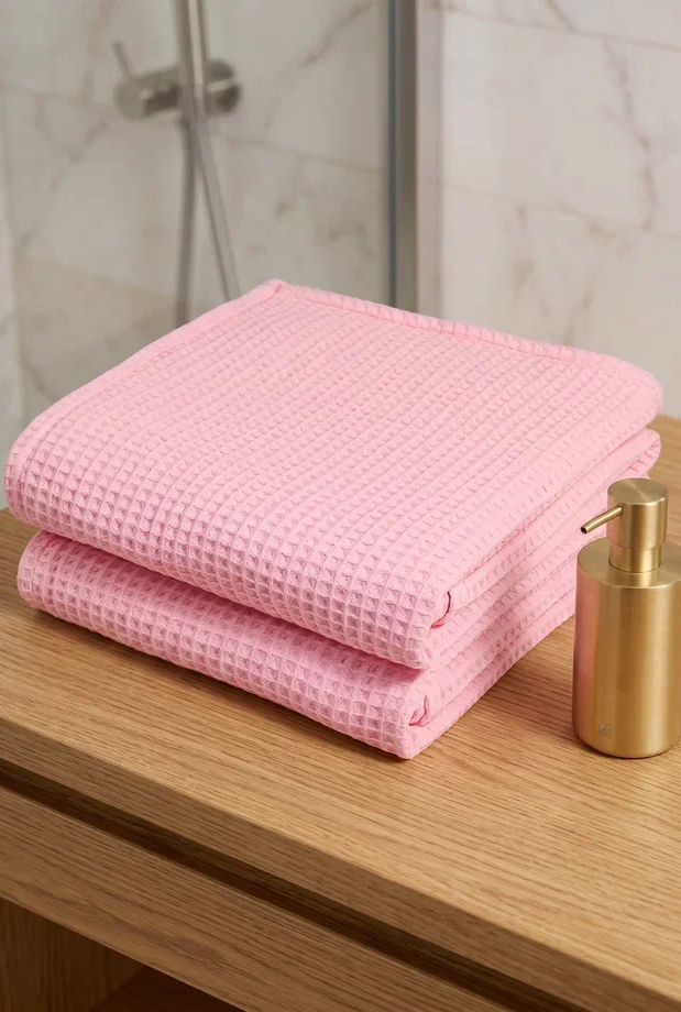 Полотенце вафельное однотонное "СПА" 75х150