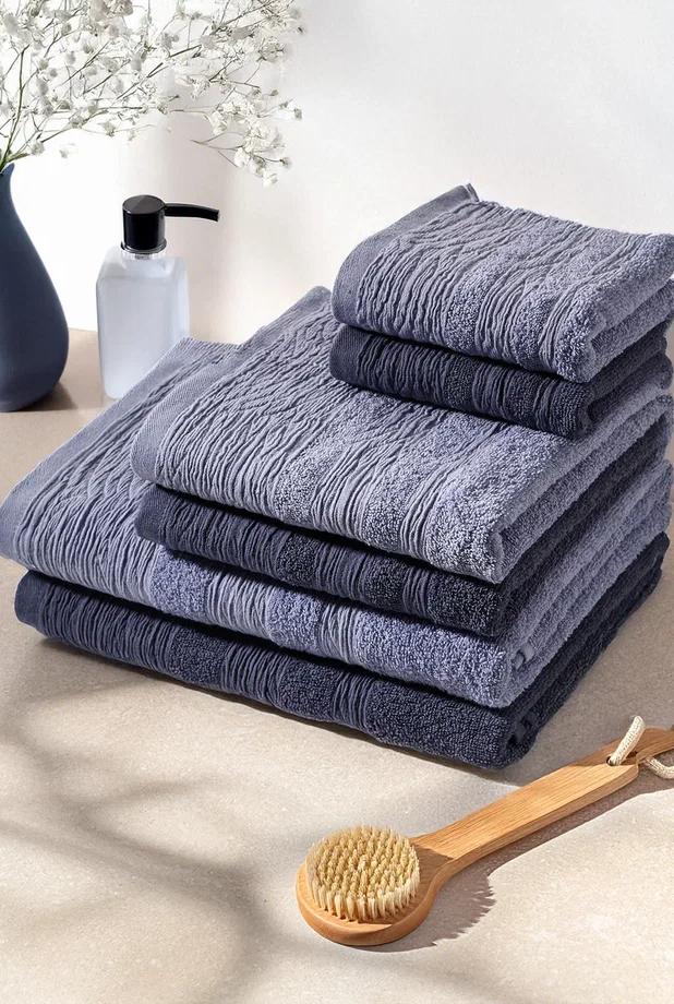 Набор из 6-ти махровых полотенец Жатка