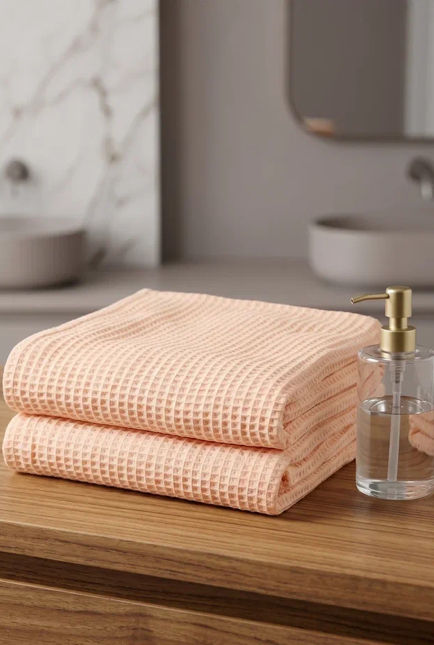 Полотенце вафельное однотонное "СПА" 75х150