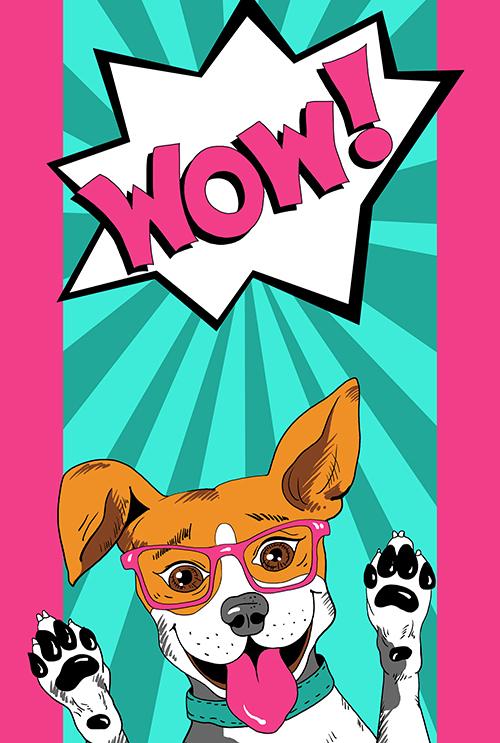 Полотенце махровое Собачки (wow) 25х50