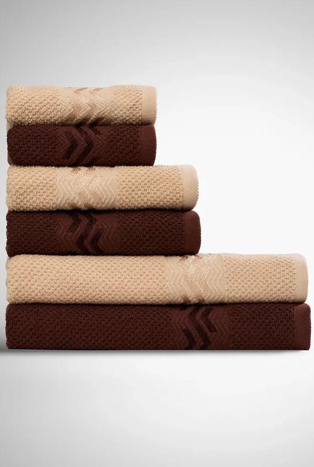 Комплект махровых полотенец из 6 штук 