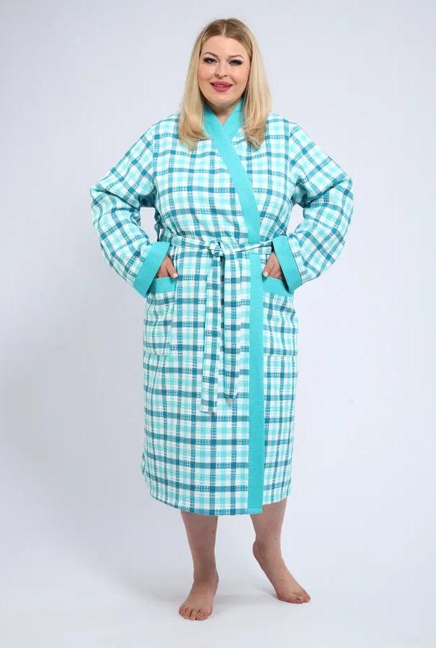 Халат вафельный женский 