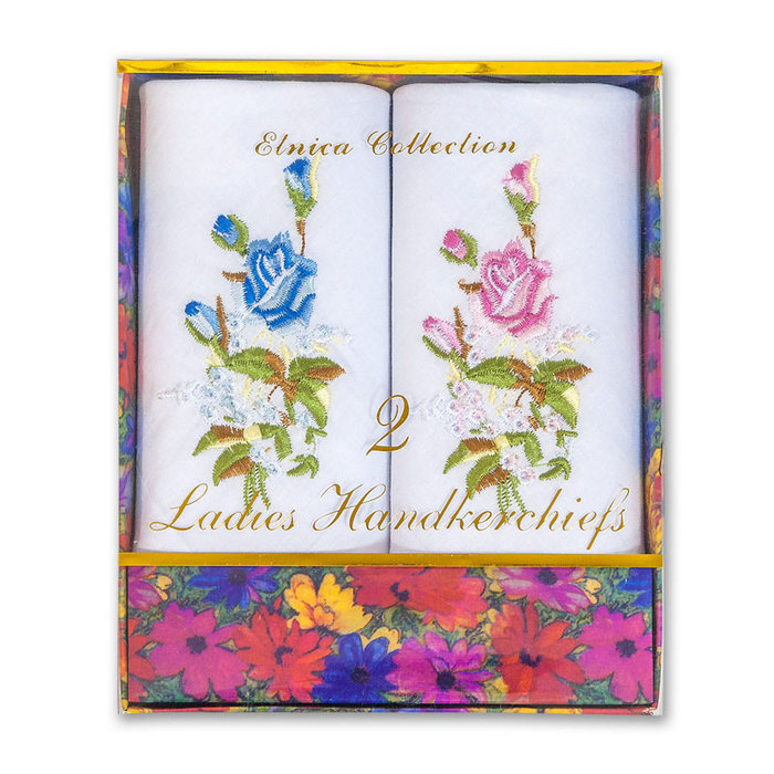 Женские носовые платки в подарочной коробке